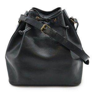 Louis Vuitton Petit Noé Black Leather shoulder